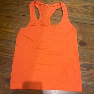 Lululemon orange Swiftly Tech Racerback Tank Top size 2